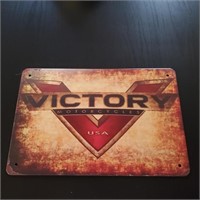 Victory Motorcycle Sign 8×11