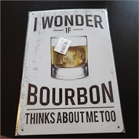 Bourbon Bar Sign 8×11
