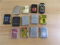 Lot of Cigarrette Lighters Including Some Zippo