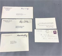 4 political labeled envelopes and one Ronald