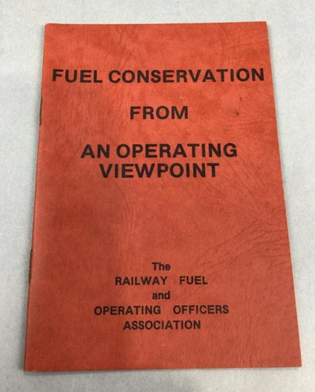 Fuel conservation from an operating viewpoint to