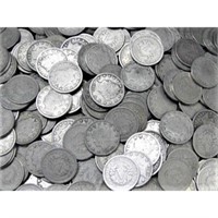 (100) V Nickels - Random AVG. Circulated