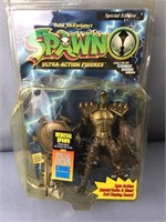Spawn medieval spawn gold figure in packaging