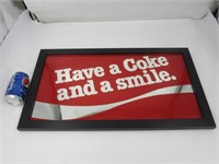 Miroir Coca-Cola encadré