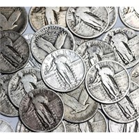 (20) Standing Liberty Quarters -90% Silver