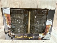 Gibson Home Skull Shape Beer Mug Set