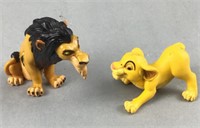 Lion king Simba and scar figures