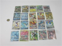 20 cartes Pokémon rares