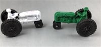 2 Scale Models Museum Plastic Tractors, both