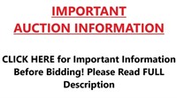 READ BEFORE BIDDING - IMPORTANT AUCTION INFO!!