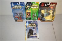 Four Sealed Star Wars Figures