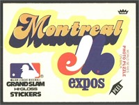 Vintage Sticker Montreal Expos Montreal Expos