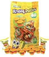 40pc Krabby Patties SpongeBob Gummy Candy BB 2025