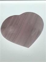Pink Mangano Calcite heart 101 - 124 g