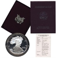 1986 US Silver Eagle proof 1st year Issue
