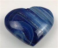 Blue Kyanite polished stone heart