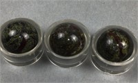 Dragon blood jasper polished stone spheres