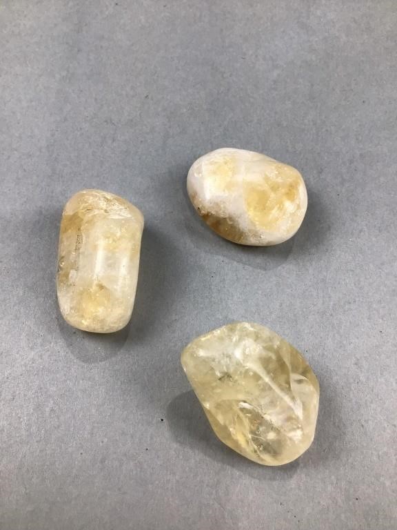 Citrine polished stones