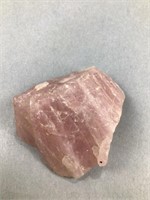 Natural rose quartz stone