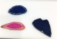 3 agate slices