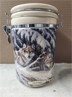 Black Timber Wolf Canister