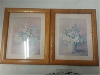 2 floral pictures