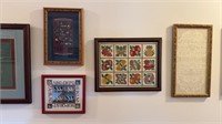 For framed, Crosstitch works on fabric, one with
