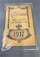 1917 Emerson Drug advertising calendar &