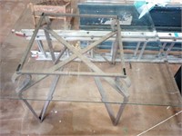 Heavy Outdoor Table (Glass large chip on corner)