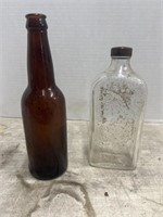 Vintage Glass Liquor Bottles