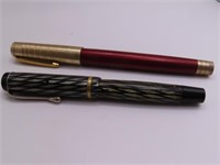 (2) vintage Pens Translucent Fountain & Classic