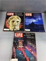 Large life magazines, May June, and July 1963