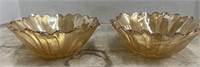 Vintage Carnival Glass Bowls 1 Bowl With Chip