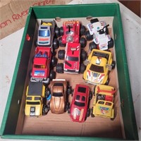 Tray Lot - 10 Monster Truck Toys Arco, Rough Rider