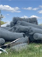 (4) Approx 50ft X 12ft  rolls of chain-link fence.