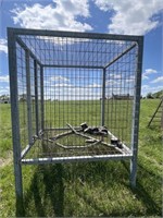 Metal animal / bird enclosure. 6 1/2 ft tall x 5