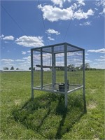 Metal animal / bird enclosure. 6 1/2 ft tall x 5