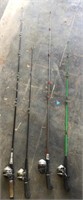4 fishing rods