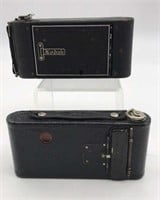 2 Vintage Folding Kodak Cameras 100+ Yrs Old