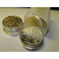 (20) US SIlver Eagle Bullion Coins