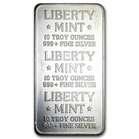 10 oz. Liberty Mint Silver Bar