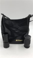 Nikon Camera Bag W/ Vivitar Lens & Kodak Zoom Lens