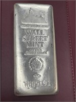 Fabulous 1 KILO Wall Street Mint Silver Bar