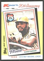 Vintage Insert Dave Parker Pittsburgh Pirates