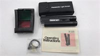 Vtg Panasonic Light Scope In Case & 2 Len Covers