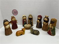 Beautiful Resin Nativity Set NEW