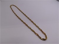 18kt Ylw Gold 16" WovenStrand Necklace 9.2g