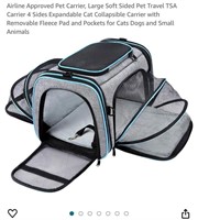 Airline Approved Pet Carrier, Large Soft Sided Pet