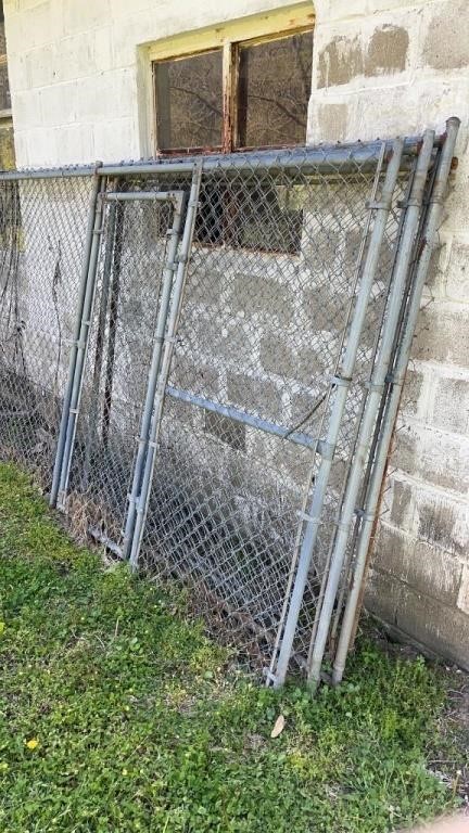 6 x 12 chain-link dog pen