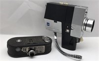 2 Vintage Film Movie Cameras: Keystone Model K8